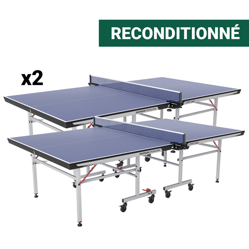 reconditionnée - Lot de 2 table tennis de table intérieur TTT130 montés