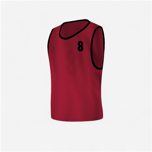 Chasubles adulte numérotées 1 à 10 Tremblay - Rouge