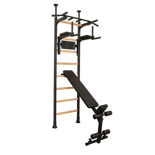 Espalier banc d'entraînement gymnastique - BenchK 523B noir bois
