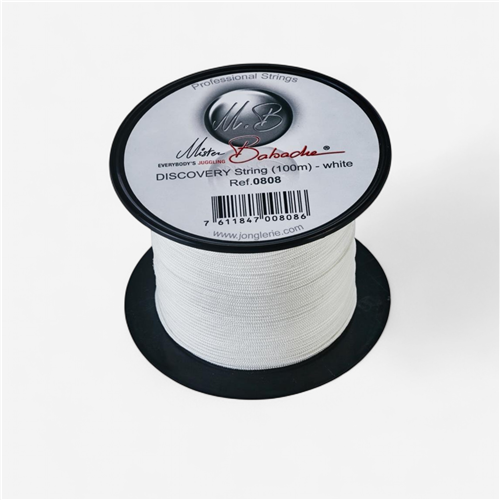 Bobine de ficelle diabolo 100m Mister Babache - blanc