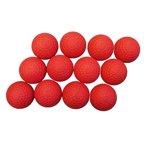 BALLE MINIGOLF ROUGE X12