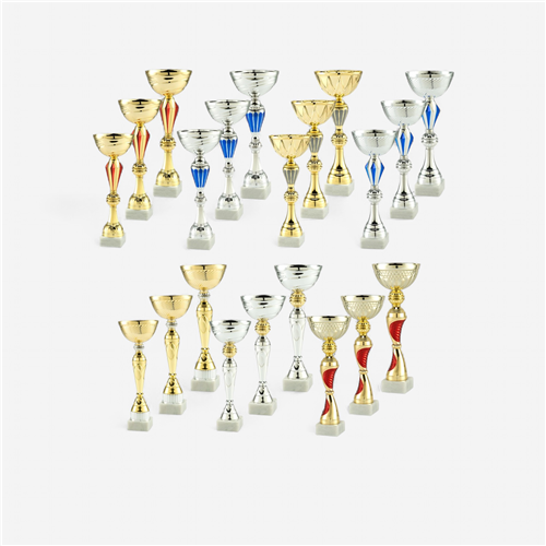 LOT DE 21 COUPES DE 3 HAUTEURS