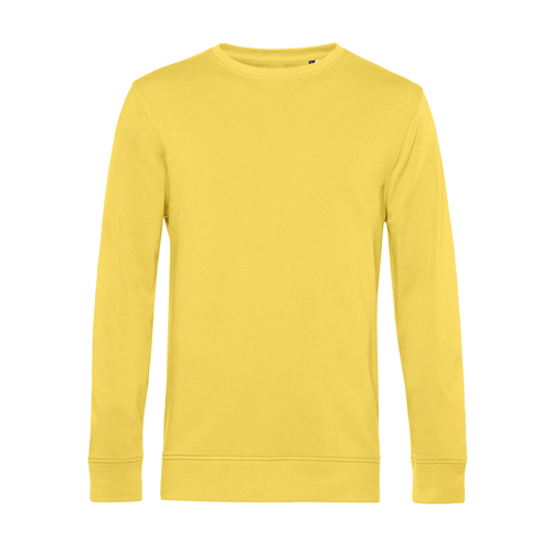 SWEAT COL ROND ORGANIQUE HOMME JAUNE