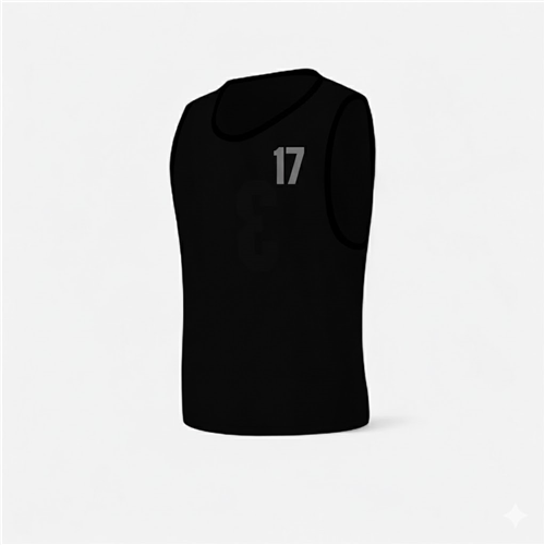 CHASUBLES NUMÉROTÉES ADULTE 16 À 20 NOIR
