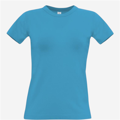 Tee shirt manches courtes femme B&C - 190 Bleu Atoll 