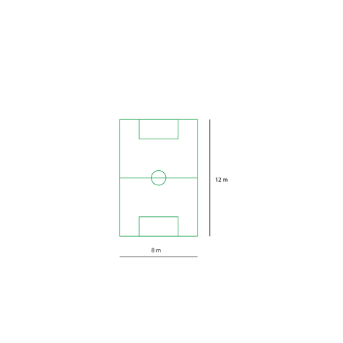Terrain de football, Tc, 12*8 Tresadenn