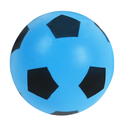 Mini Ballon de football Sportifrance - Mousse Bicolore Bleu 20Cm