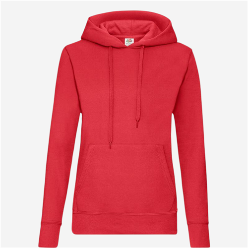 Sweat Capuche femme Fruit Of The Loom - Rouge