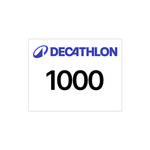 dossards course à pied decathlon blanc 1-1000