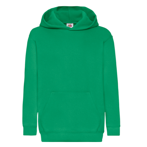 SWEAT CAPUCHE ENFANT VERT SAPIN