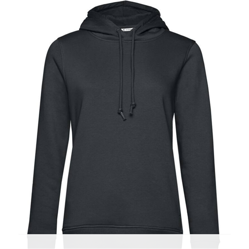 SWEAT CAPUCHE ORGANIC FEMME GRIS FONCE