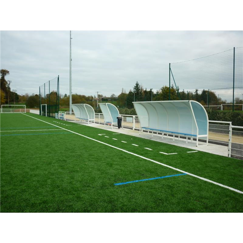 Abri de touche Metaluplas 1 m - Protection Polycarbonate 