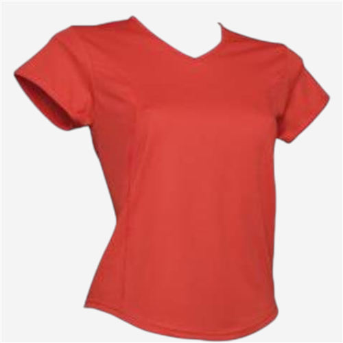 Tee shirt manches courtes femme Acqua Royal - Respirant Rouge 
