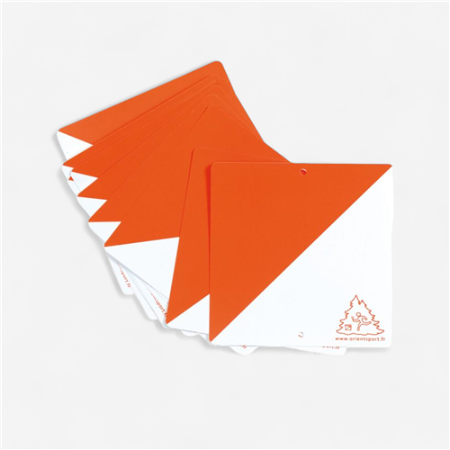 Balise de course d&#039;orientation Orientsport - Lot de 10 balises 