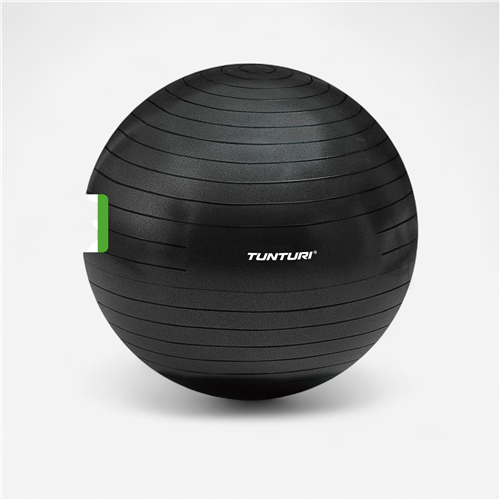 Ballon de fitness 55 cm anti-burst Tunturi - noir