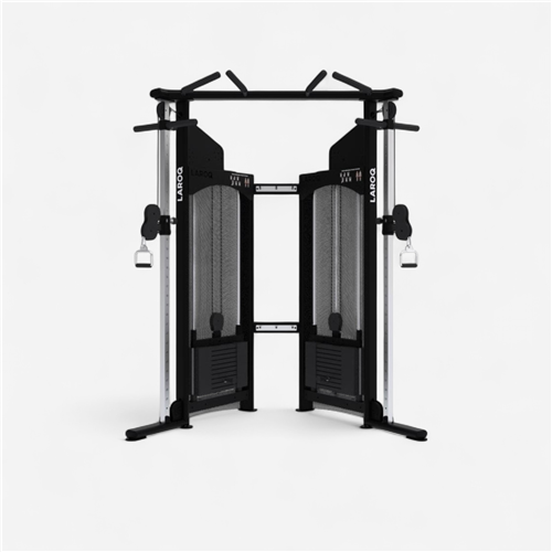Appareil de musculation Laroq - Double poulies réglables 60 Kg 