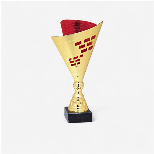 Trophée 35 cm - T537 Or / Rouge 