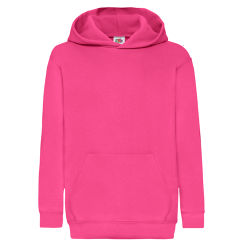 SWEAT CAPUCHE ENFANT ROSE FUSCHIA