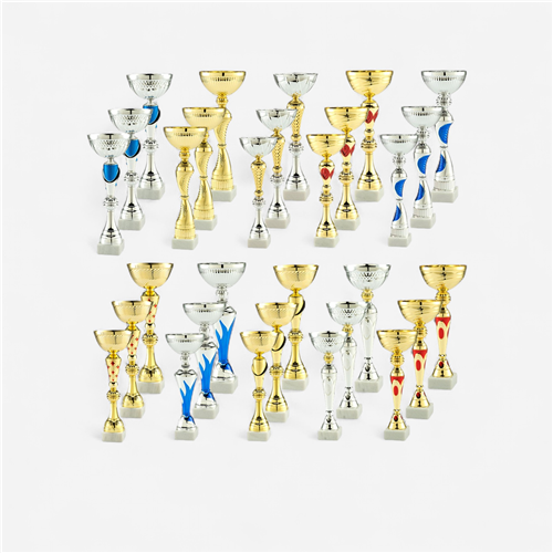 LOT DE 30 COUPES DE 3 HAUTEURS