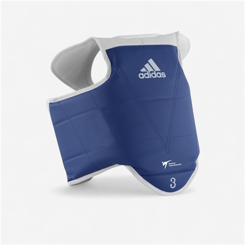 Plastron enfant réversible taekwondo Adidas - Wtf rouge/bleu