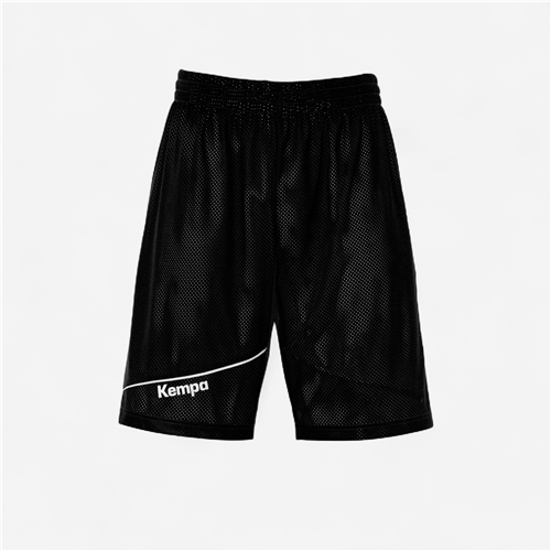 Short baske Kempa Adulte - Reversible Noir/Blanc 