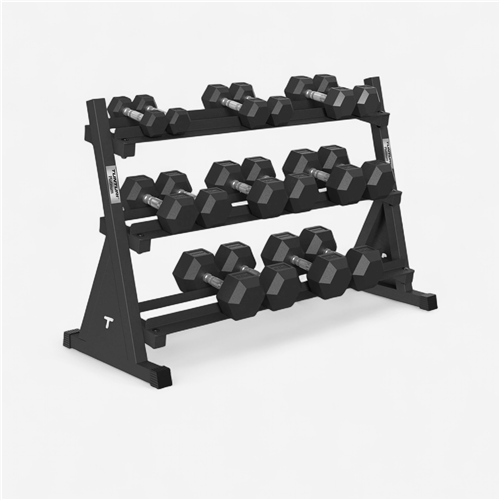 Set haltères musculation 2,5-20 kg + Rack - Tunturi