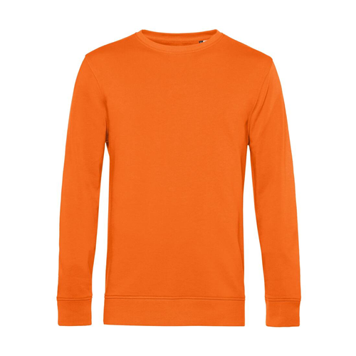 SWEAT COL ROND ORGANIQUE HOMME ORANGE