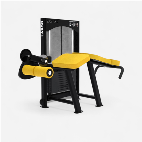 Appareil de musculation Laroq - Ischios couchés jaune maxi 75 Kg 