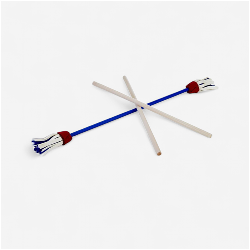 Bâton du diable Fleur Disco + baguettes - bleu/blanc/rouge