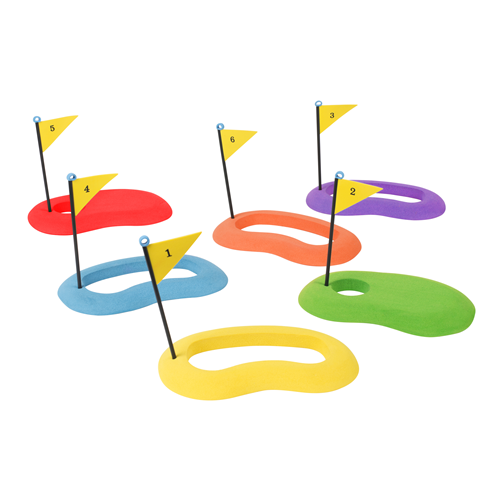 LOT DE 6 CIBLES DE GOLF EN MOUSSE