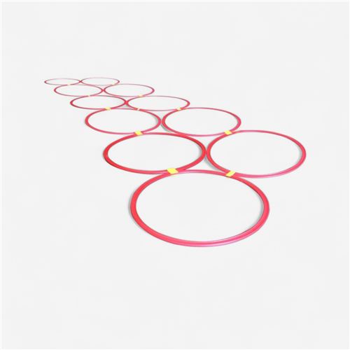 Echelle de rythme cerceaux - Rouge