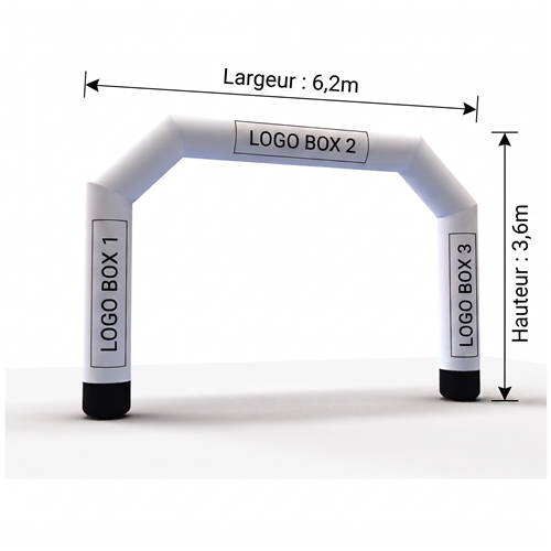 Arche gonflable événementielle taille M 6,2 x 3,6 m - Doublet