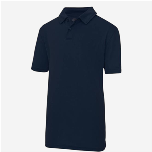Polo manches courtes enfant Just Cool- Respirant Bleu Marine 