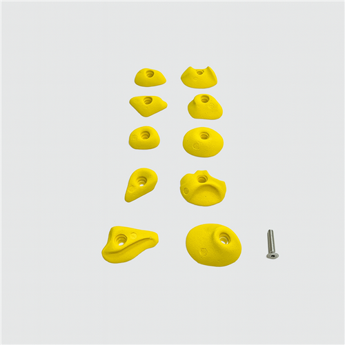 100 Prises escalade - Pack ASC jaune (sans visserie)