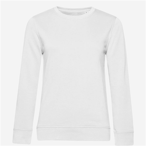 Sweat Shirt col rond femme B&C - Organic Blanc