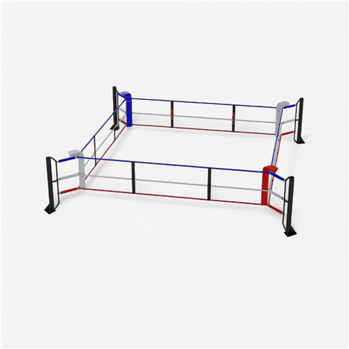 Ring boxe au sol 5m Ext. 4m Int. Sportcom - Ecofixe 