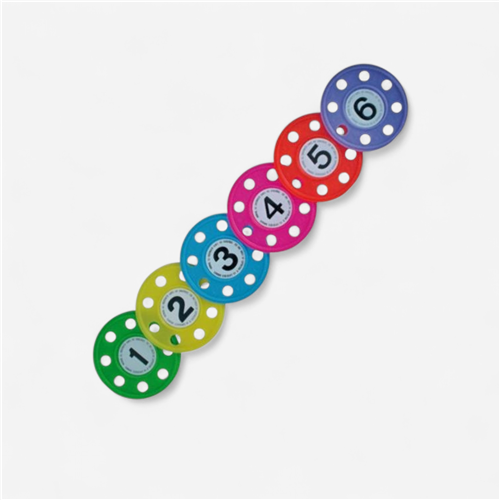Disque lesté piscine Sportifrance - Lot de 6 disques multicolore
