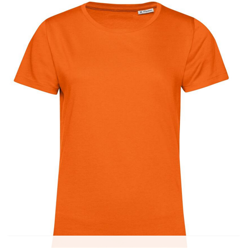 T-SHIRT COTON ORGANIC FEMME ORANGE