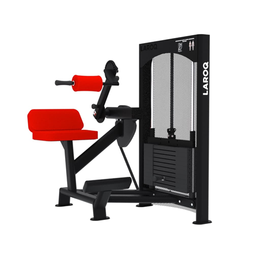 Machine abdominaux avec charge de 80kg - Laroq NC39 rouge 