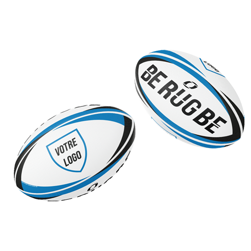 Ballon de rugby Berugbe - Ballon Géant Perso bleu noir