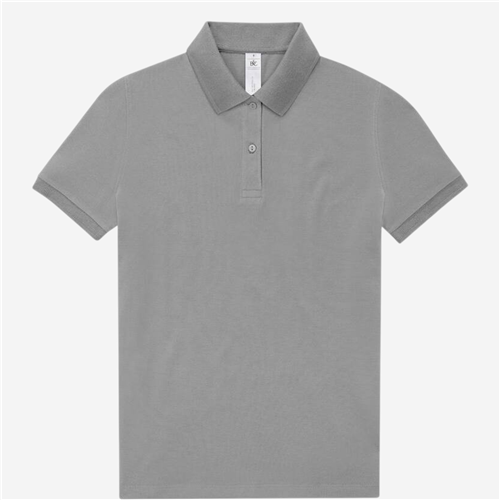 Polo femme B&C - Coton 210 Gris 
