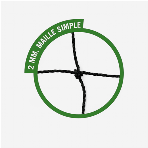 Filet de handball Sportifrance 2 mm - Maille Simple