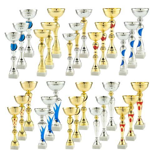 LOT DE 30 COUPES DE 3 HAUTEURS