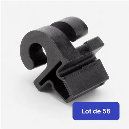 Lot de 56 crochets de sécurité football Metaluplast - Noir Buts Aluminium 11Mm
