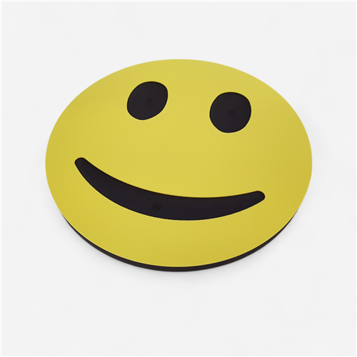 Tapis flottant piscine Sarneige - Disque flottant Smiley jaune
