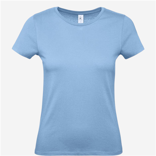 Tee shirt manches courtes femme B&C - 150 Bleu Ciel 