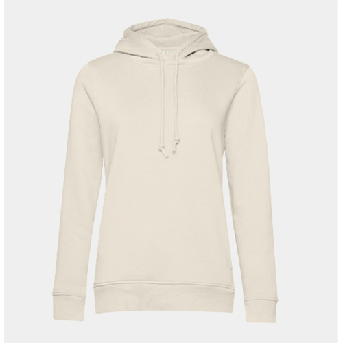 SWEAT CAPUCHE ORGANIC FEMME BLANC CREME