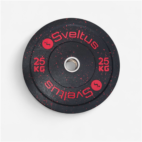 DISQUE OLYMPIQUE BUMPER 25 KG SVELTUS