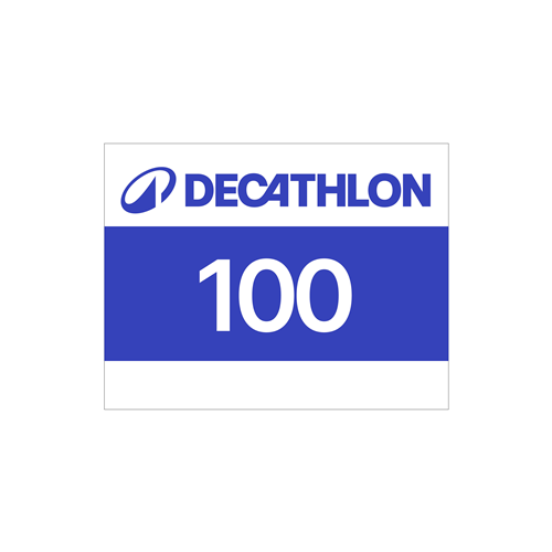 LOT DOSSARDS DECATHLON BLEU 1 - 100