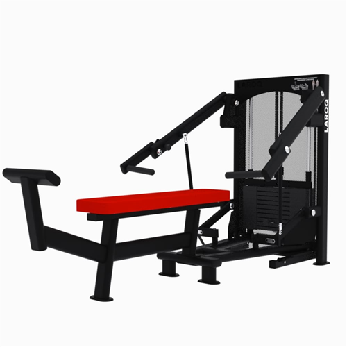Appareil de musculation Laroq - Développé couché convergent rouge 90 Kg